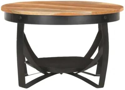 vidaXL Coffee Table 26.8"x16.9" Solid Acacia Wood