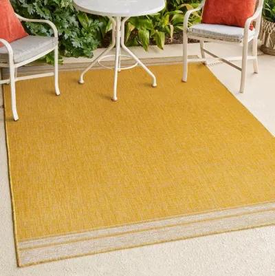 Alda Modern Minimalist Mingled Solid Indoor/Outdoor Area Rug