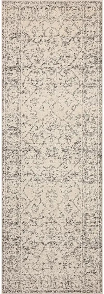 Gigi Ivory/Stone 2'7" x 7'6" Runner Rug by Magnolia Home by Joanna Gaines x Loloi