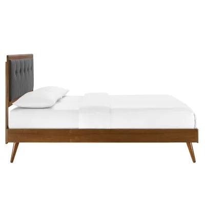 Modway - Willow King Wood Platform Bed with Splayed Legs