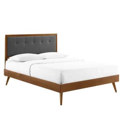 Modway - Willow King Wood Platform Bed with Splayed Legs