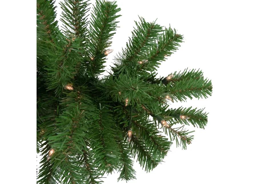 28" Pre-Lit Dorchester Pine Artificial Christmas Swag  Clear Lights