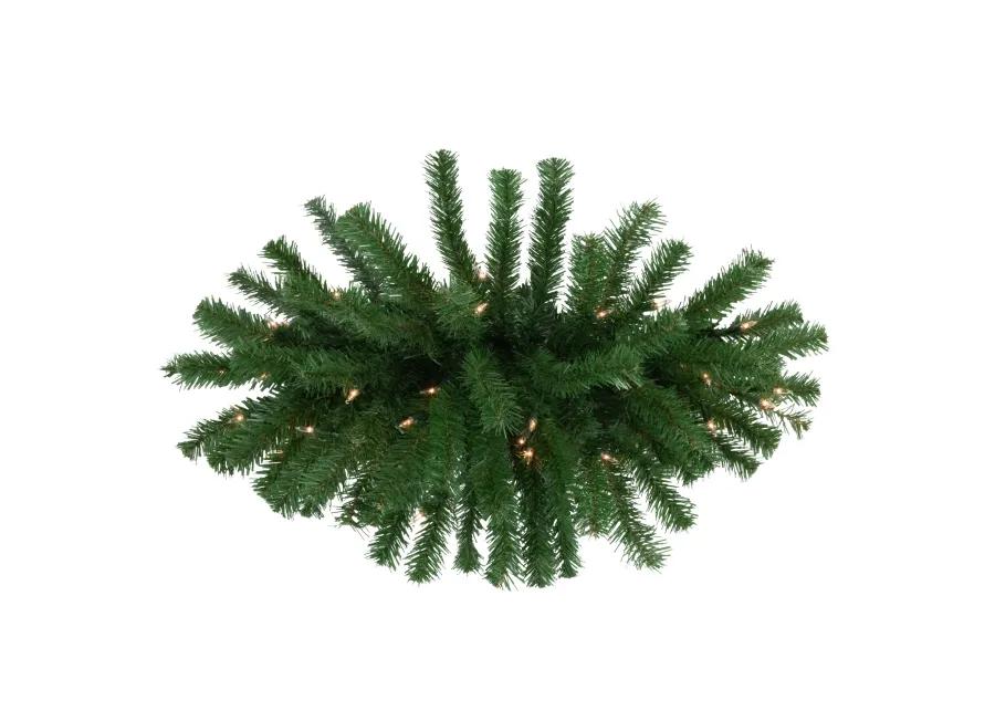 28" Pre-Lit Dorchester Pine Artificial Christmas Swag  Clear Lights