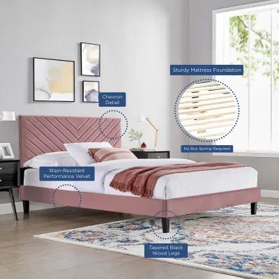 Modway - Roxanne Performance Velvet King Platform Bed