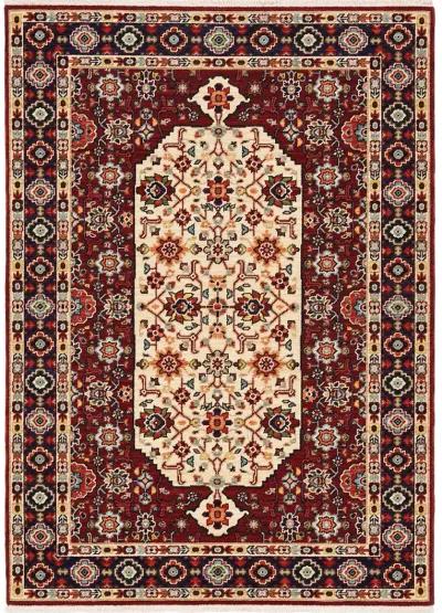 Lilihan 7'10" x 10'10" Red Rug