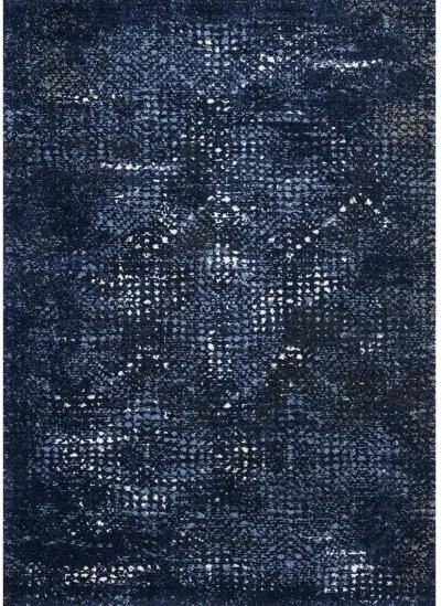 Viera VR08 Dark Blue/LBLue 3'10" x 5'7" Rug