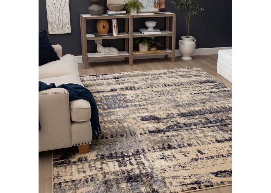 Vanguard by Drew & Jonathan Home Ephemeral Ink Blue 2' 4" X 7' 10" Rug