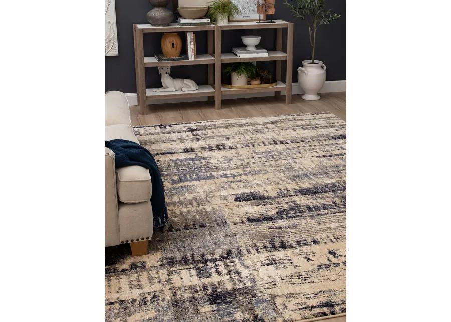 Vanguard by Drew & Jonathan Home Ephemeral Ink Blue 2' 4" X 7' 10" Rug