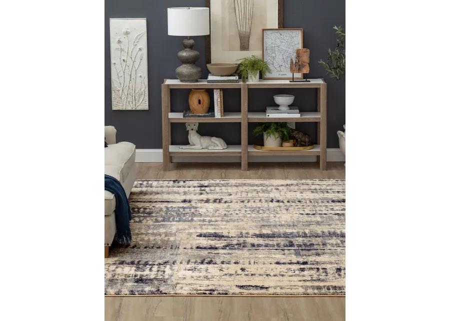 Vanguard by Drew & Jonathan Home Ephemeral Ink Blue 2' 4" X 7' 10" Rug