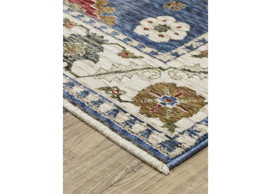 Hastings 5'3" x 7'6" Blue Rug