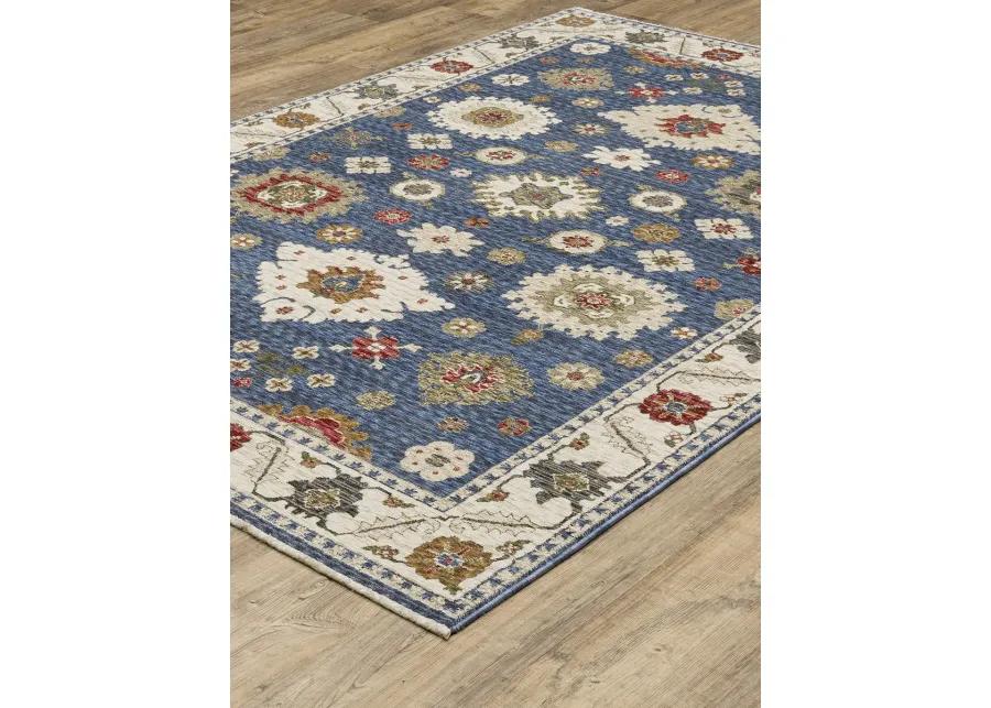 Hastings 5'3" x 7'6" Blue Rug