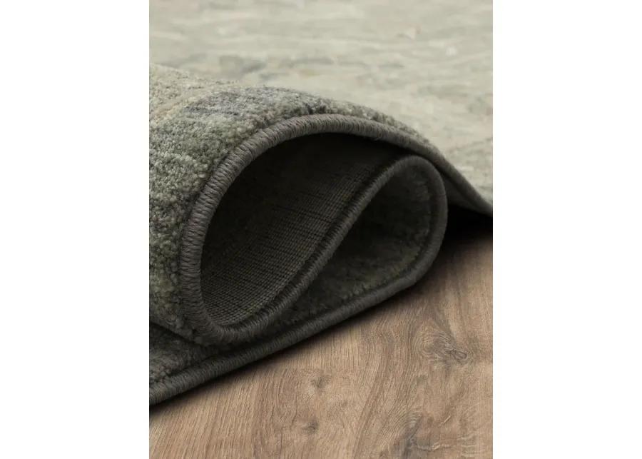 Adalia Kumra Dark gray 2' 7" X 7' 3" Rug