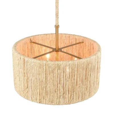 Abaca 18" Wide 4-Lt Chandelier