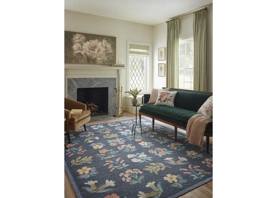 Rosa RSA-03 Navy 2''0" x 5''0" Rug by Rifle Paper Co.