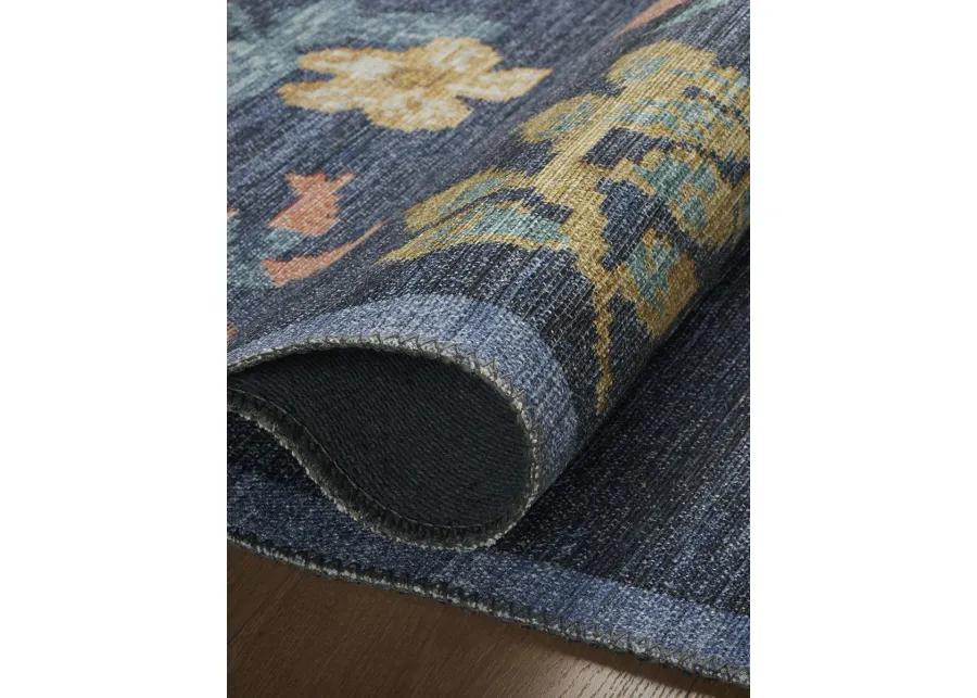 Rosa RSA-03 Navy 2''0" x 5''0" Rug by Rifle Paper Co.