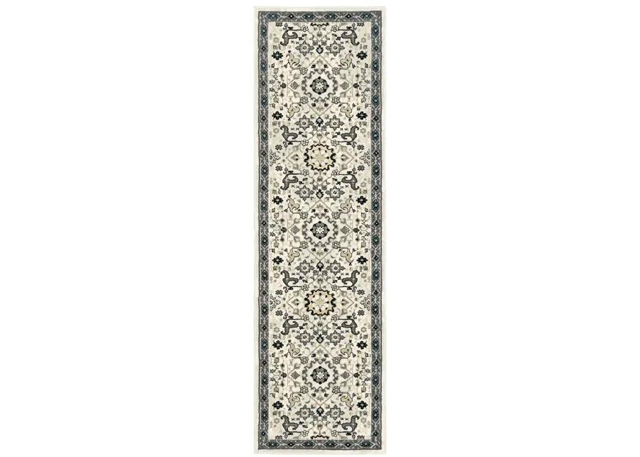 Bowen 2'3" x 7'6" Ivory Rug