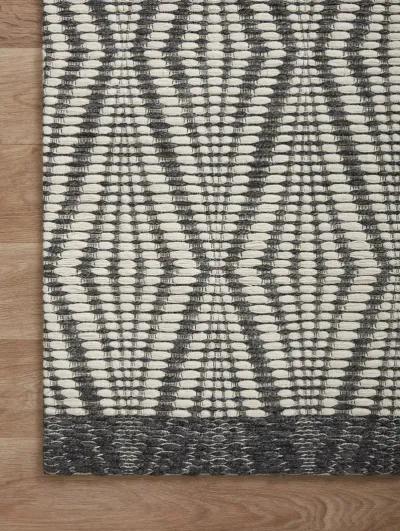 Kenzie KNZ01 Ivory/Charcoal 5' x 7'6" Rug