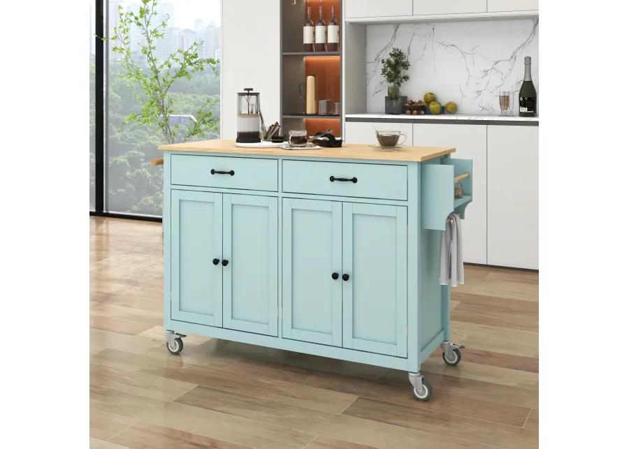 Merax Kitchen Island Cart