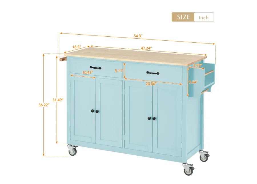 Merax Kitchen Island Cart