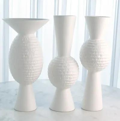 High Chiseled Orb Vase