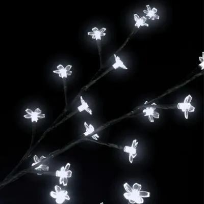 vidaXL Christmas Tree 200 LEDs Cold White Light Cherry Blossom 70.9"