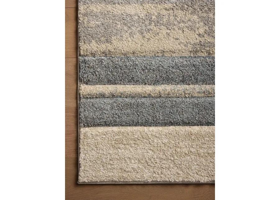 Silas SLA-07 Slate / Sand 3''7" x 5''7" Rug by