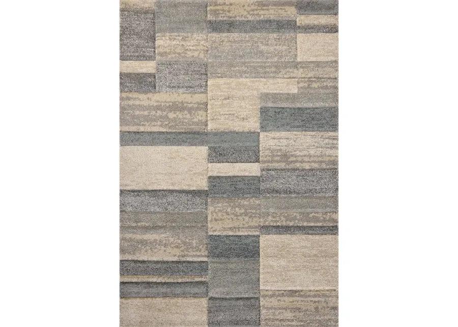 Silas SLA-07 Slate / Sand 3''7" x 5''7" Rug by