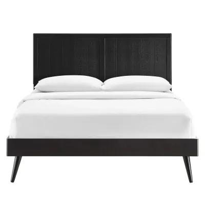 Modway - Alana King Wood Platform Bed with Splayed Legs