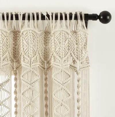 Boho Macrame Textured Cotton Window Curtain/Room Divider/Doorway/Wall Décor