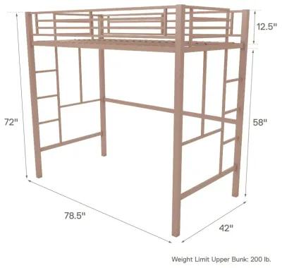 Grace Twin Metal Loft Bed