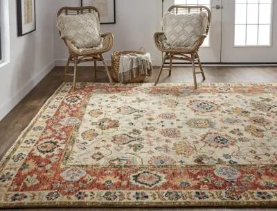 Carrington 6805F Ivory/Red/Blue 5'6" x 8'6" Rug