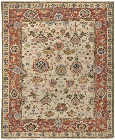 Carrington 6805F Ivory/Red/Blue 5'6" x 8'6" Rug