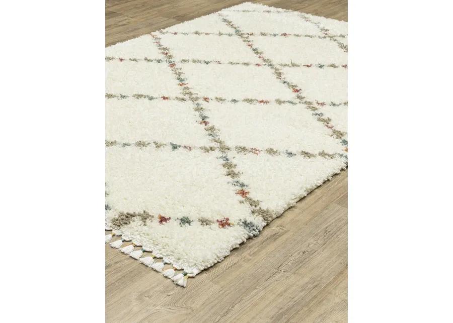 Axis 3'10" x 5'5" Ivory Rug