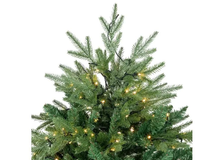 6.5' Pre-Lit Juniper Pine Artificial Christmas Tree  Warm White LED Lights