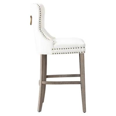 WestinTrends 29" Tufted Velvet Bar Stool