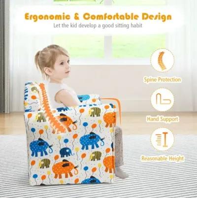 Hivvago Kids Astronaut Armrest Upholstered Couch