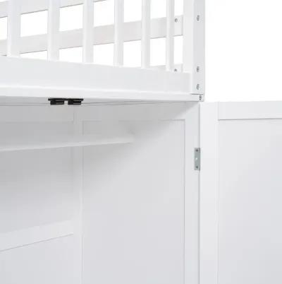 Merax  L-Shaped Bunk Bed With 3 Drawers