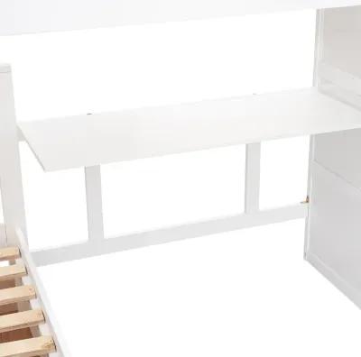 Merax  L-Shaped Bunk Bed With 3 Drawers