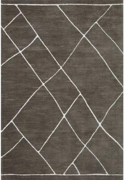 Logan Mocha/White 9'3" x 13' Rug