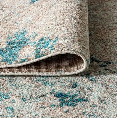 Contemporary Pop Modern Abstract Vintage Faded Area Rug