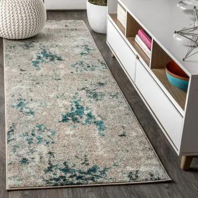 Contemporary Pop Modern Abstract Vintage Faded Area Rug