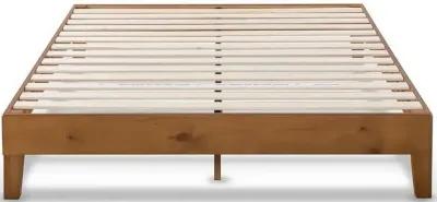 Hivvago Full size Mid-Century Modern Solid Wood Platform Bed Frame in Natural