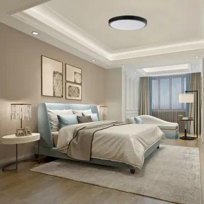 "Modern Round LED Ceiling Light Fixture Flush Mount Lighting, 6500K Daylight White, Energy-Saving with 30,000 Hour Lifetime for Residential and Commercial Space 12"" White"