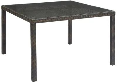 Modway - Conduit 47" Outdoor Patio Wicker Rattan Dining Table Brown