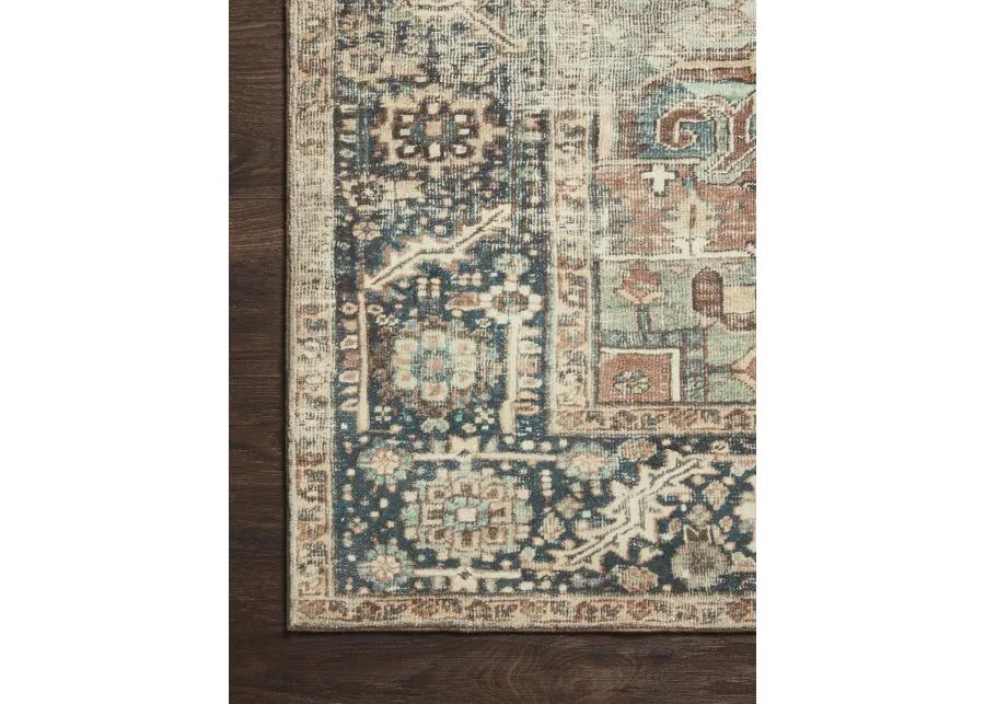 Margot MAT02 Terracotta/Lagoon 3'6" x 5'6" Rug