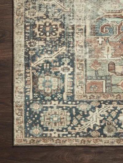 Margot MAT02 Terracotta/Lagoon 3'6" x 5'6" Rug