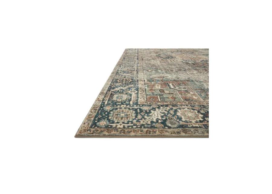 Margot MAT02 Terracotta/Lagoon 3'6" x 5'6" Rug