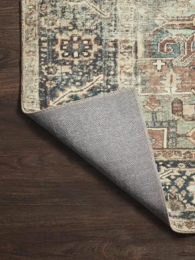 Margot MAT02 Terracotta/Lagoon 3'6" x 5'6" Rug