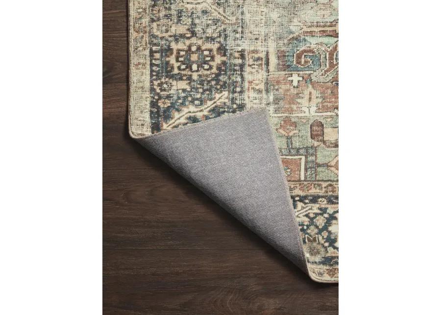 Margot MAT02 Terracotta/Lagoon 3'6" x 5'6" Rug