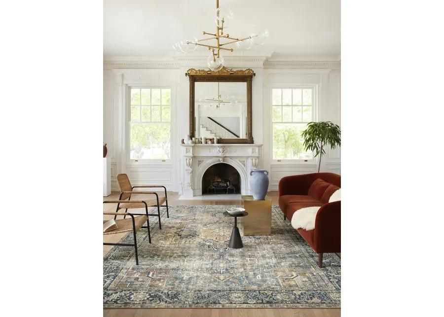 Margot MAT02 Terracotta/Lagoon 3'6" x 5'6" Rug